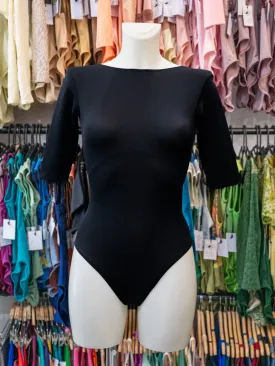 Black Dance 3/4 Sleeve Leotard MP154