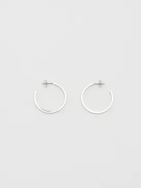 Simple Silver Hoops