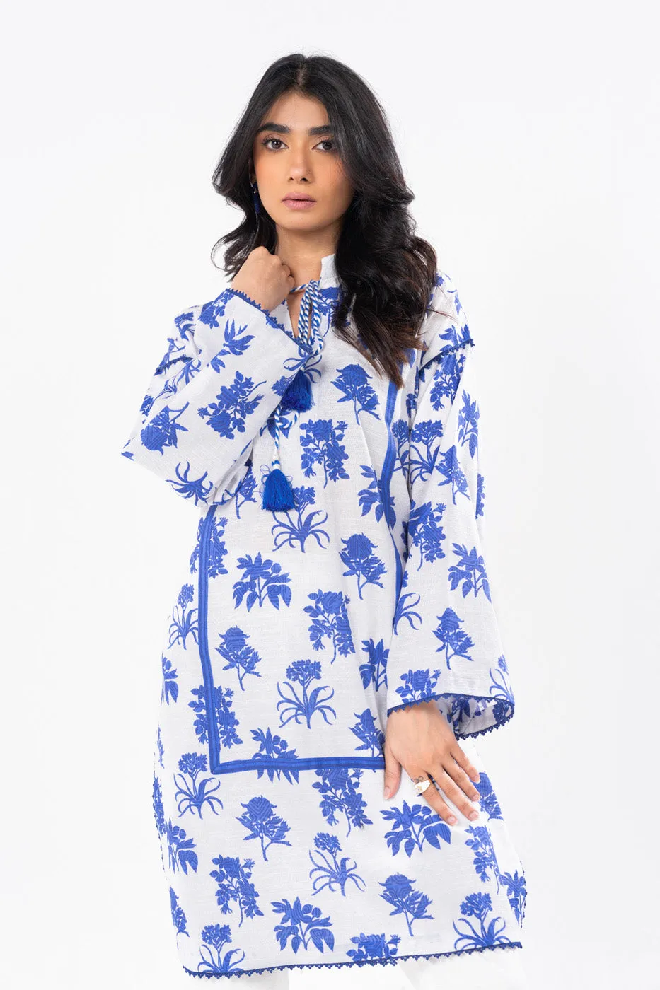 1 Pc Printed Khaddar Shirt 