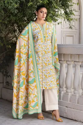 2PC Stitched Printed Lawn Shirt and Dupatta KSD-2673