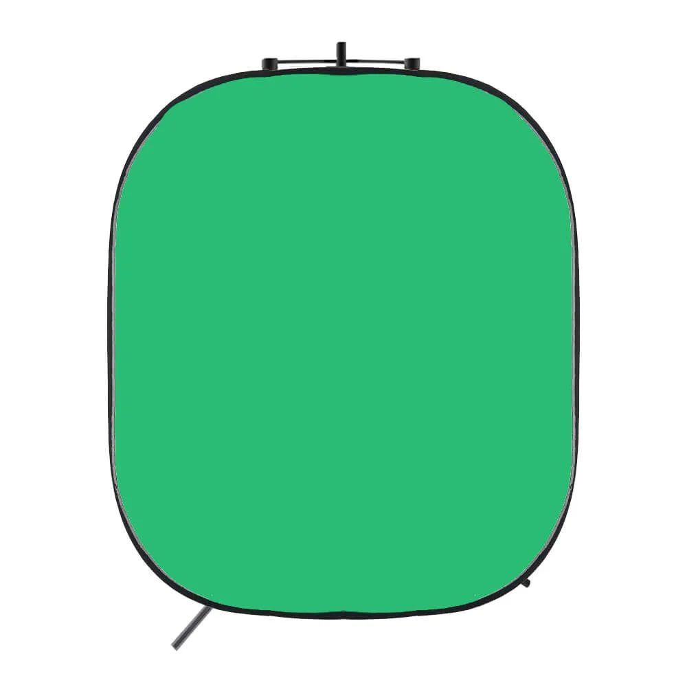 2x2.3m Green/Blue Pop Up Two Side Background and Stand