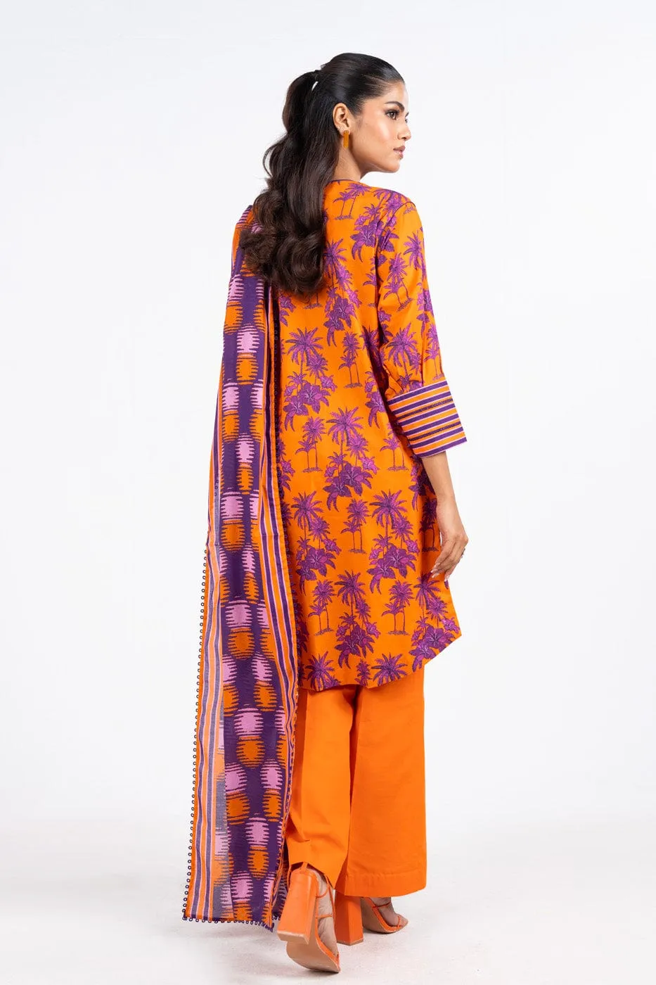 3 Pc Printed Lawn Suit With Lawn Dupatta