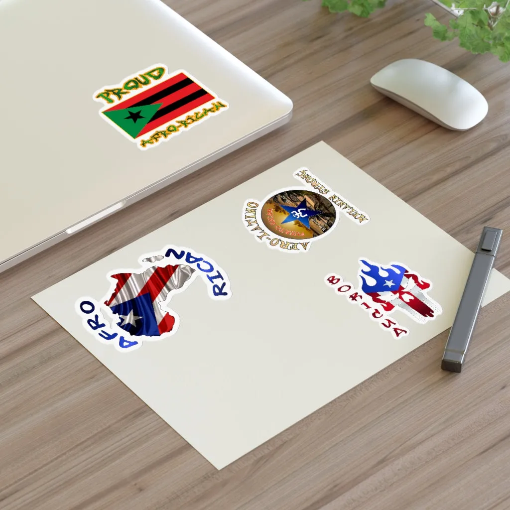 4 Puerto Rico Themed Sticker's Per Sheet (Set 4)