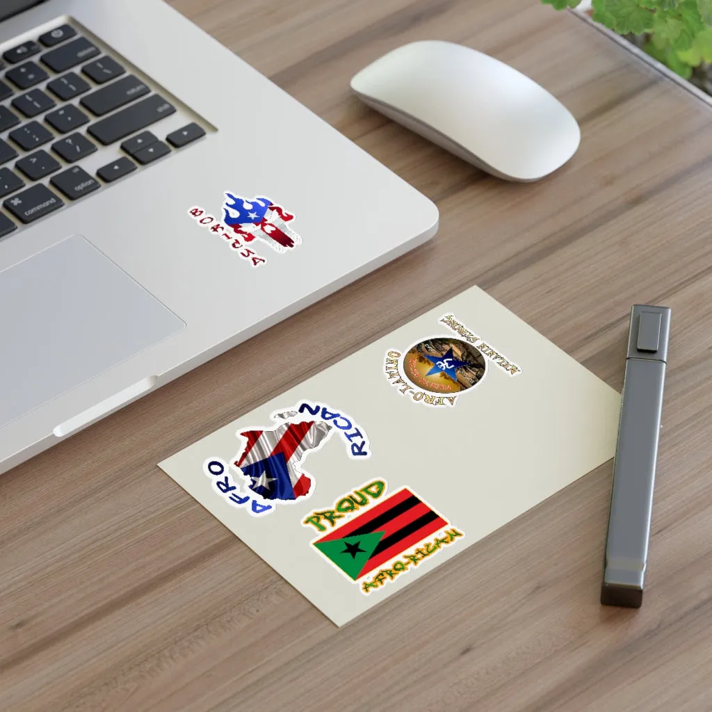 4 Puerto Rico Themed Sticker's Per Sheet (Set 4)