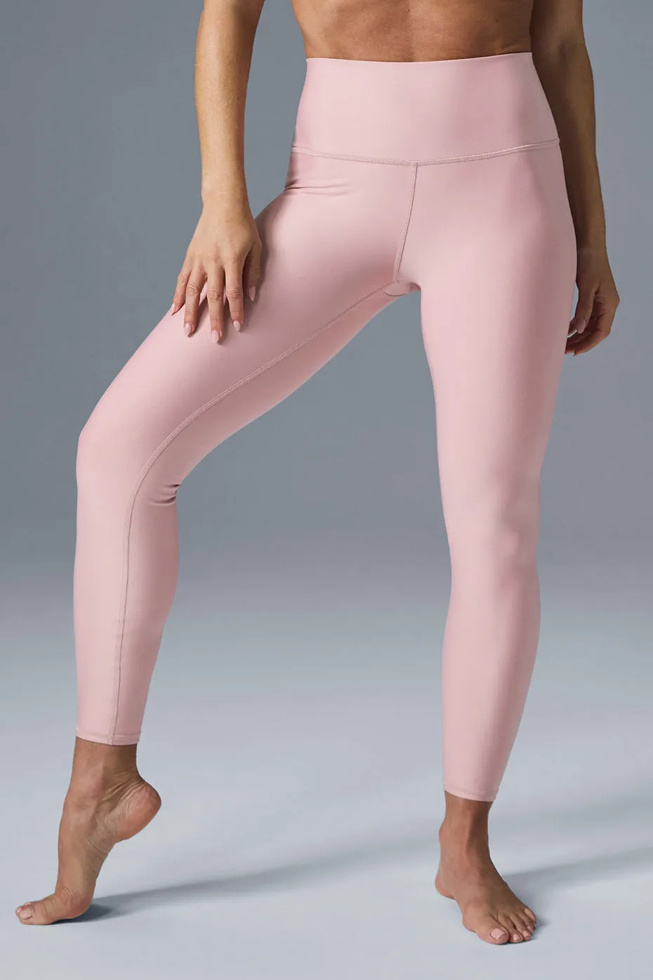 7/8 High-Waist Airlift Legging - Ballet Pink