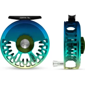 Abel Vaya Reel 7/8 Flats Fade, Deep Green Drag Knob with Platinum Handle