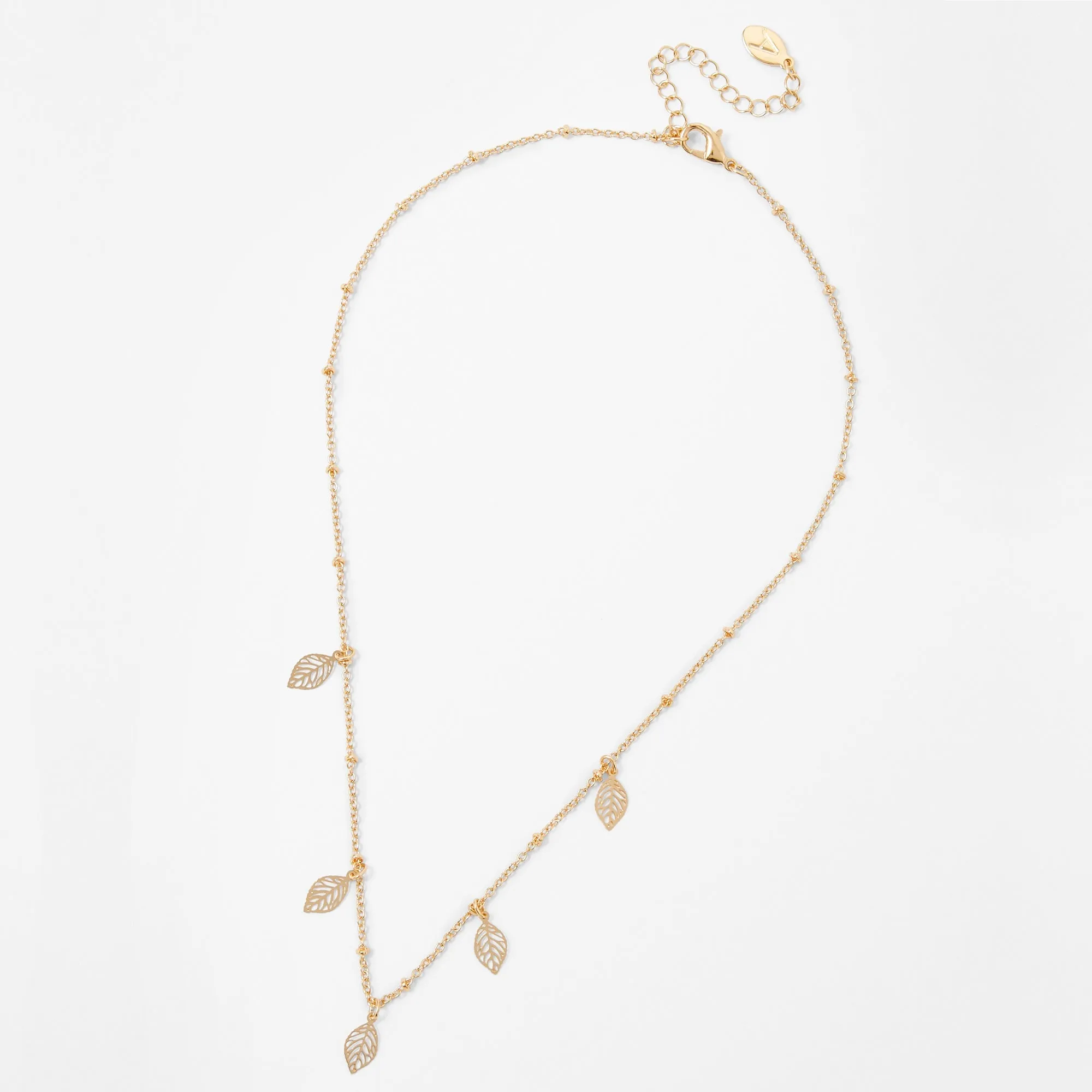 Accessorize London Discy Leaf Necklace