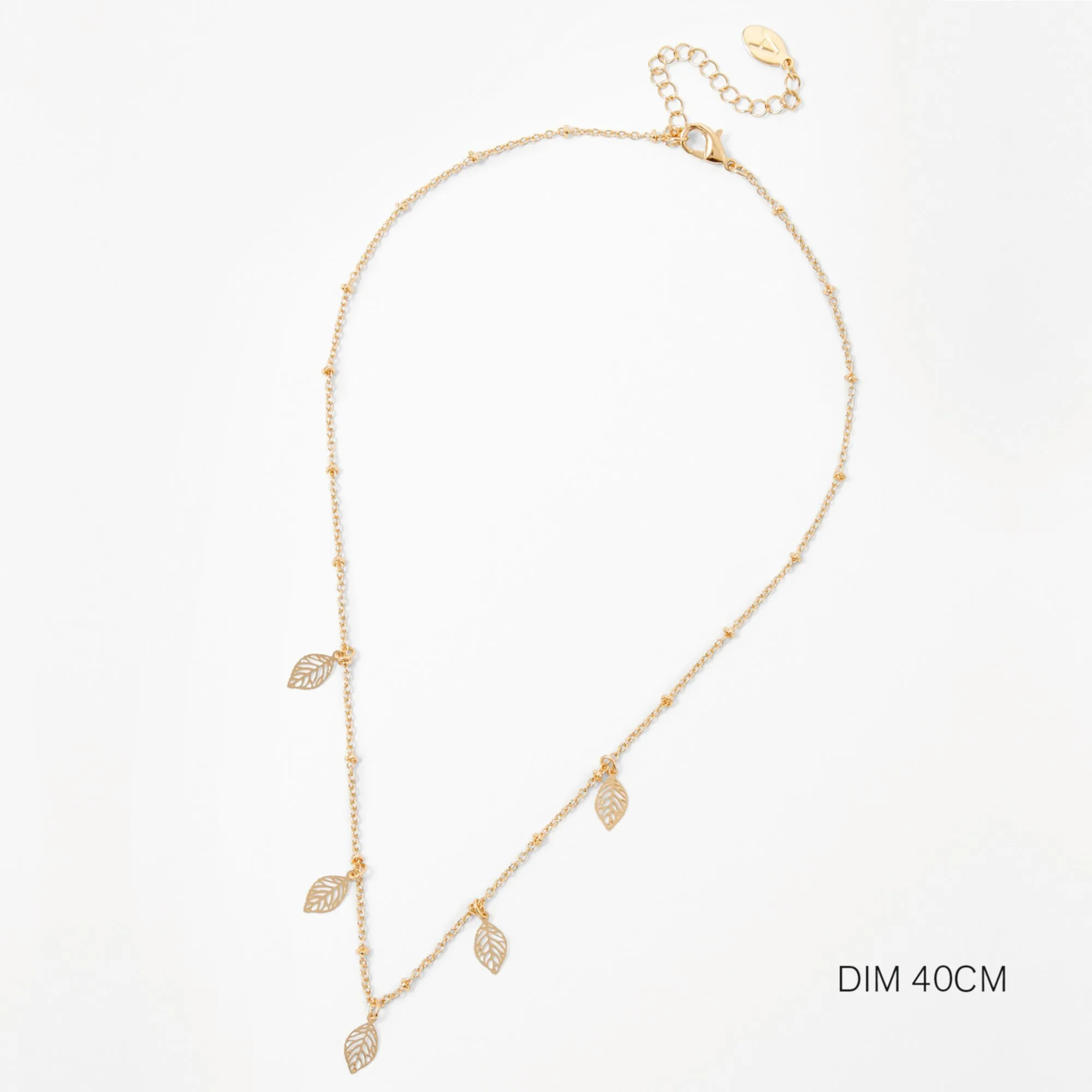 Accessorize London Discy Leaf Necklace