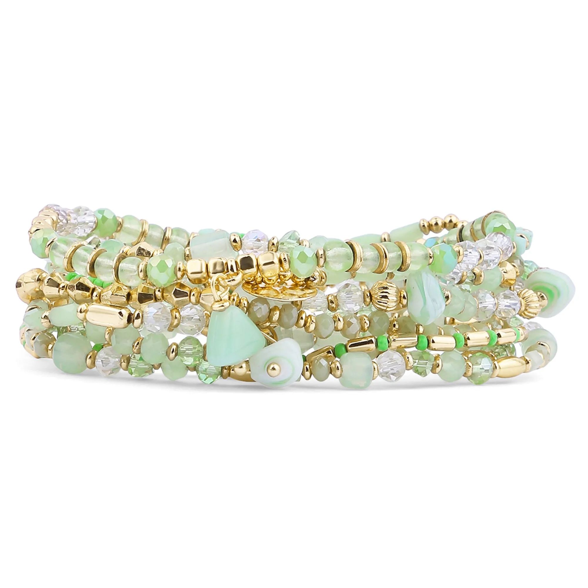 Accessorize London  Women's Multi Beaded Bracelets Multipack