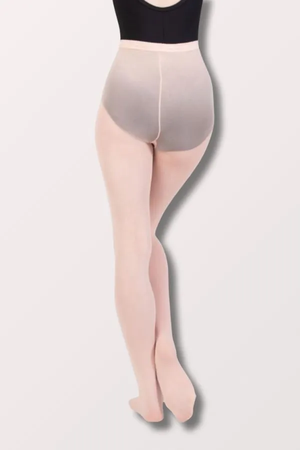 Adult TotalSTRETCH Elastic Waistband Footed Dance Tights (A30) - Ballet Pink