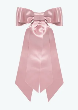 Agatha Bow Barrette -- Ballet Pink