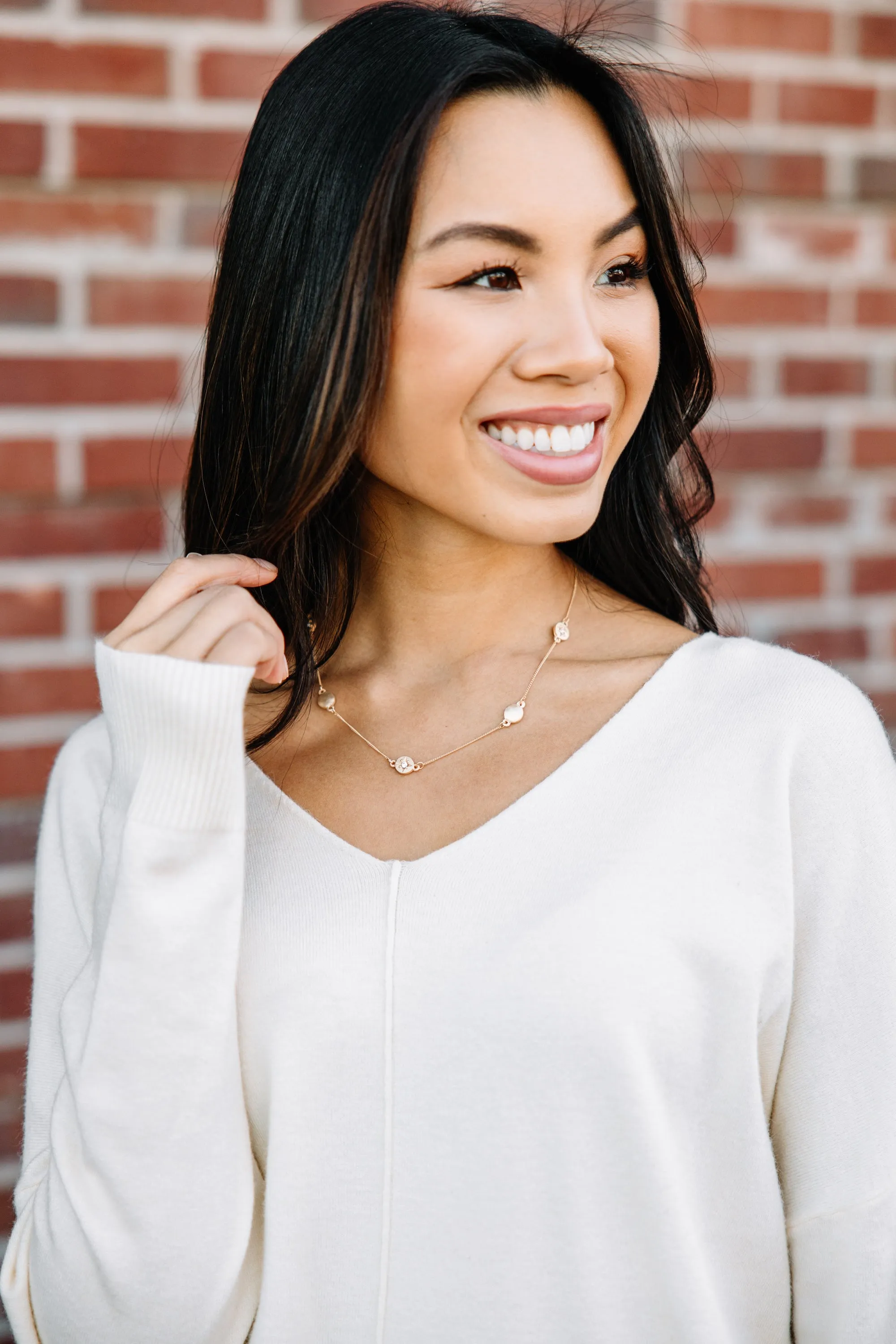 All Wrapped Up Gold Starburst Necklace