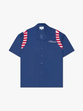 AMERICAN SPIRIT POPLIN SHIRT - NAVY