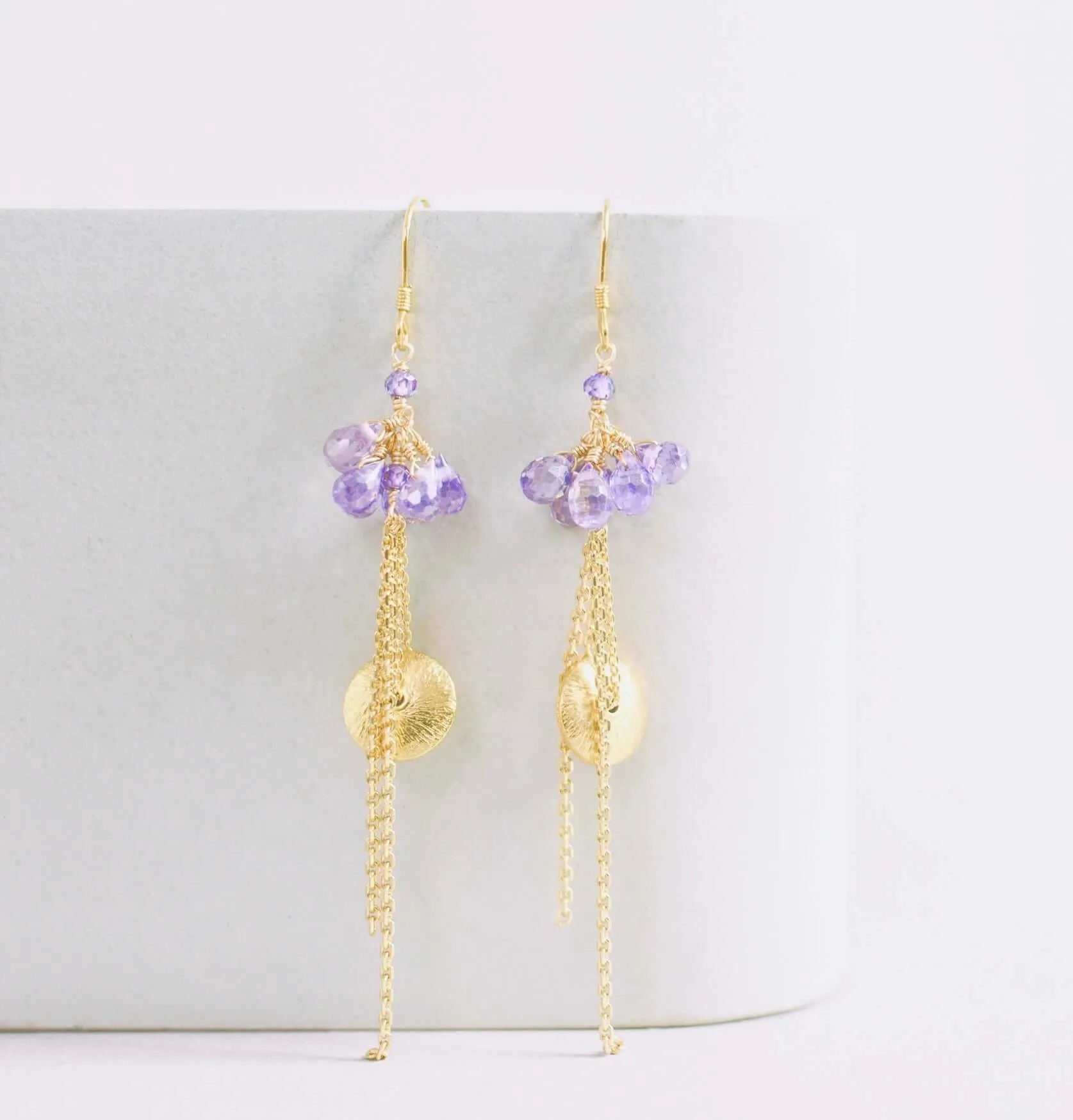 Amethyst Ballet Earrings