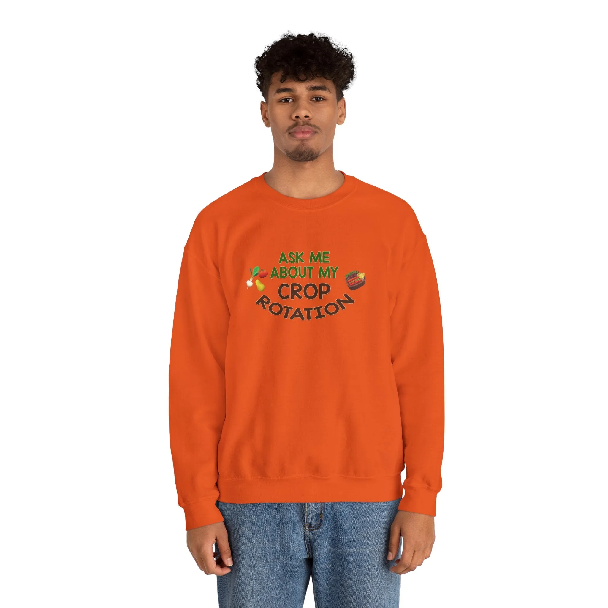 Ask Me About My Crop Rotation - Unisex Heavy Blend™ Crewneck Sweatshirt