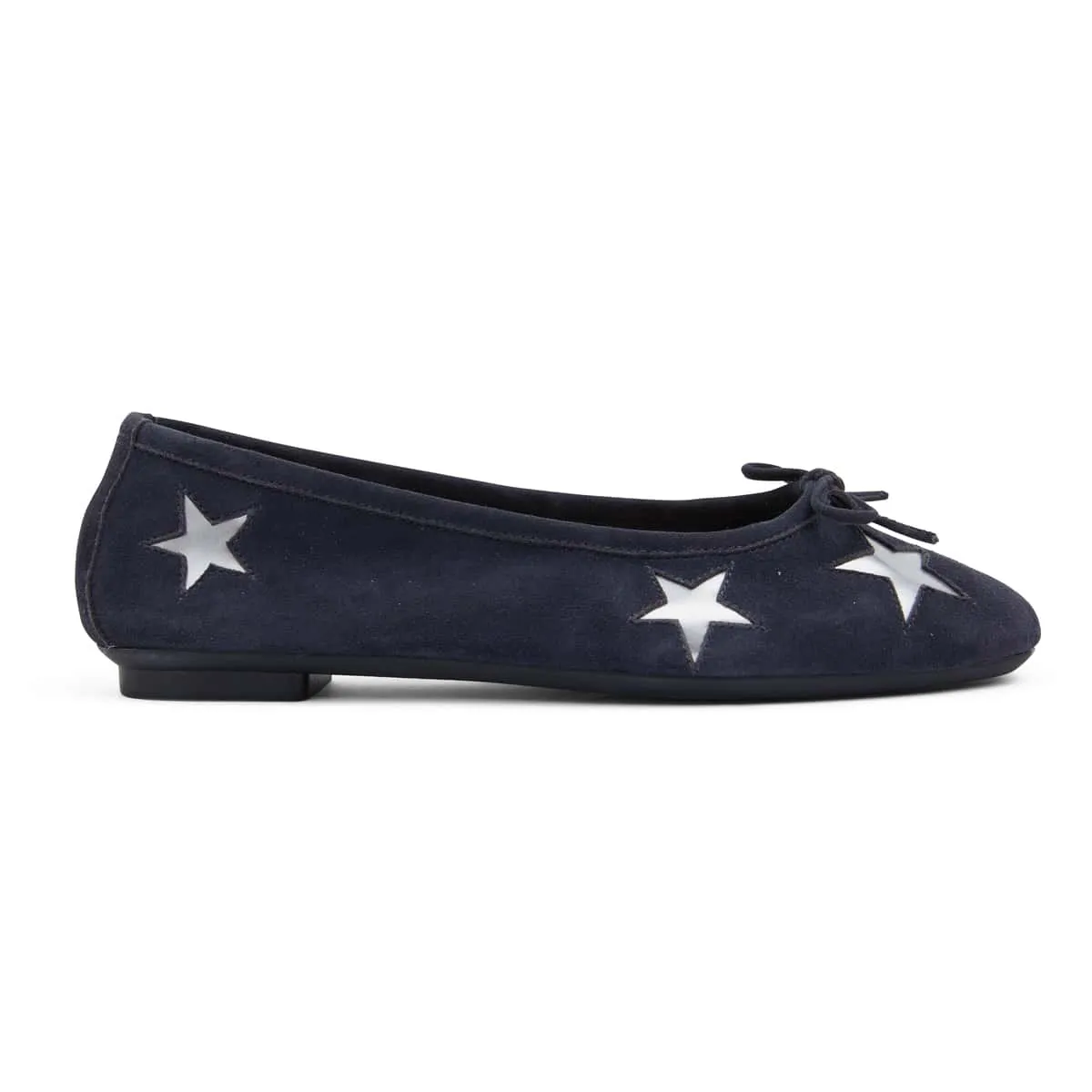 Astral Flat in Navy Suede