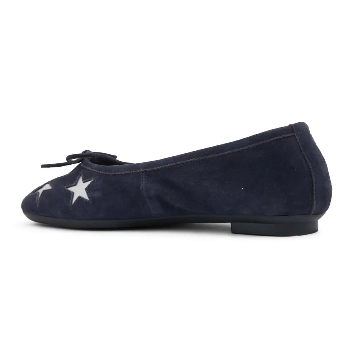 Astral Flat in Navy Suede