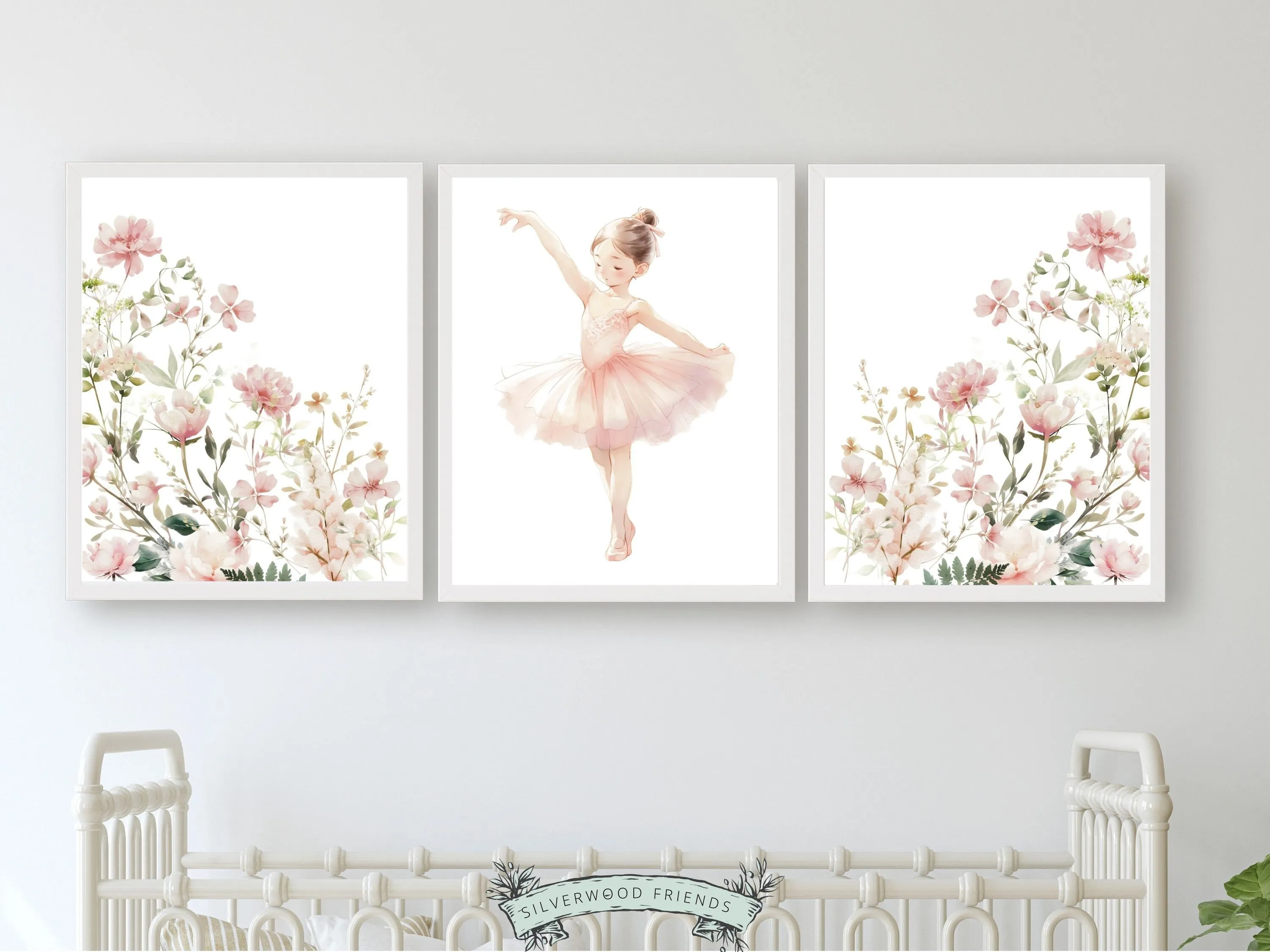 Ballerina Girl Nursery Prints