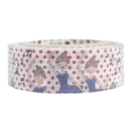 Ballet Ballerina Polka Dot Washi Tape • Shinzi Katoh Design