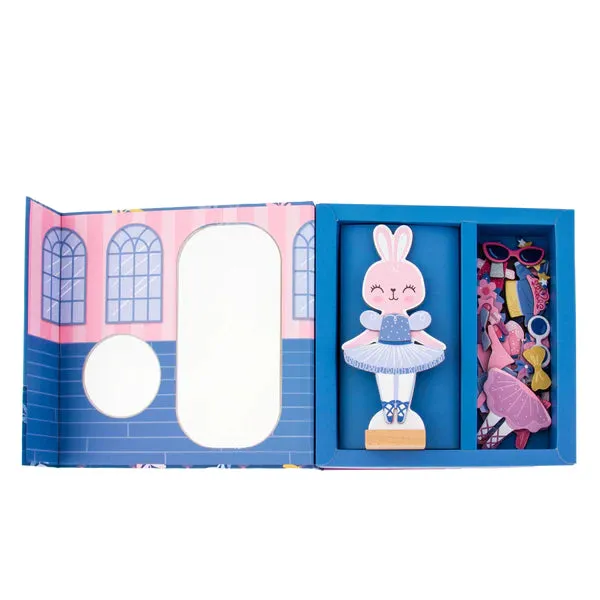 Ballet Bunny & Mouse Magnetic Dress Up Doll