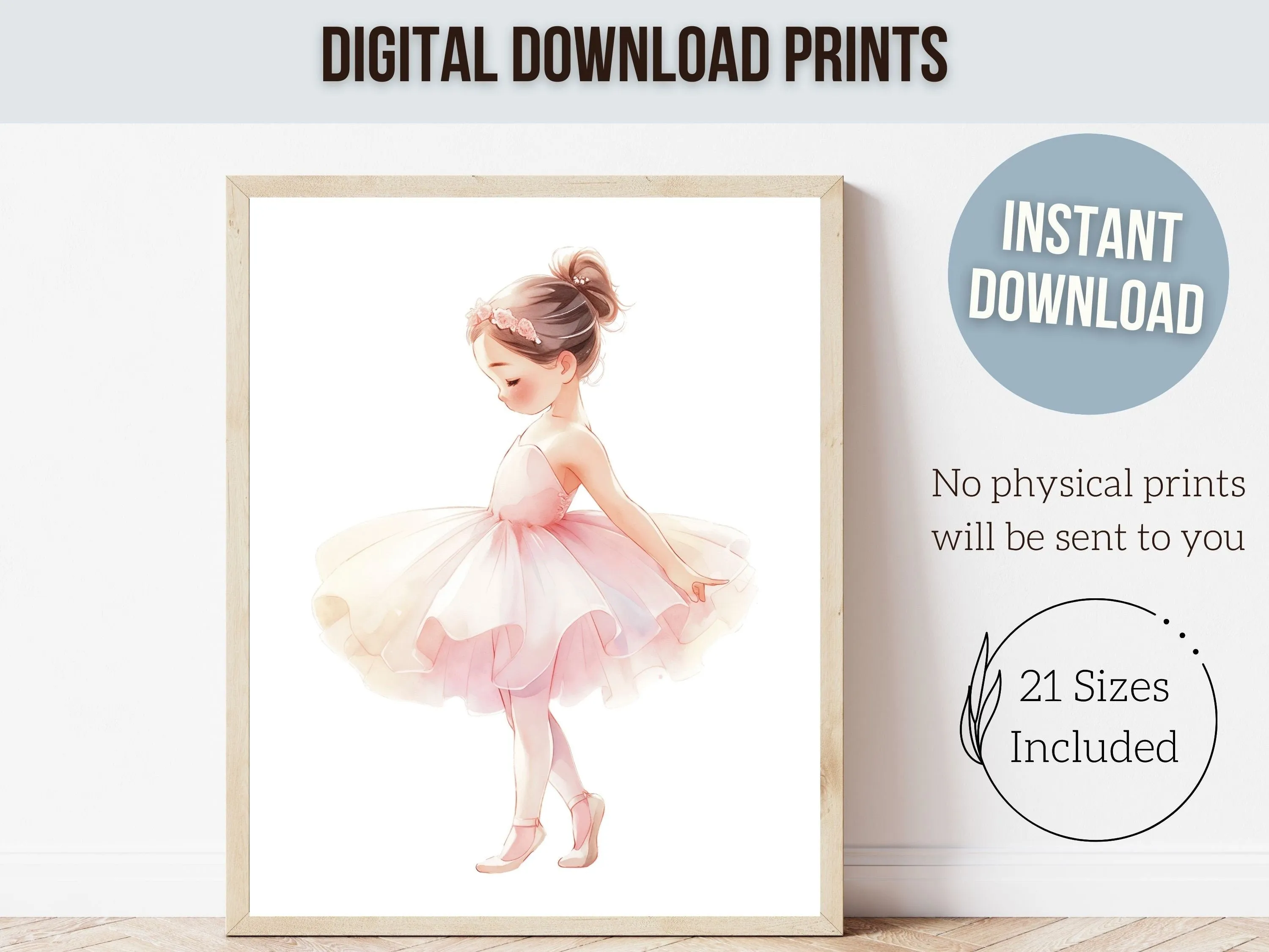 Ballet Dancer Nursery Prints - Set 1