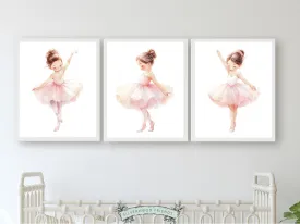 Ballet Dancer Nursery Prints - Set 1