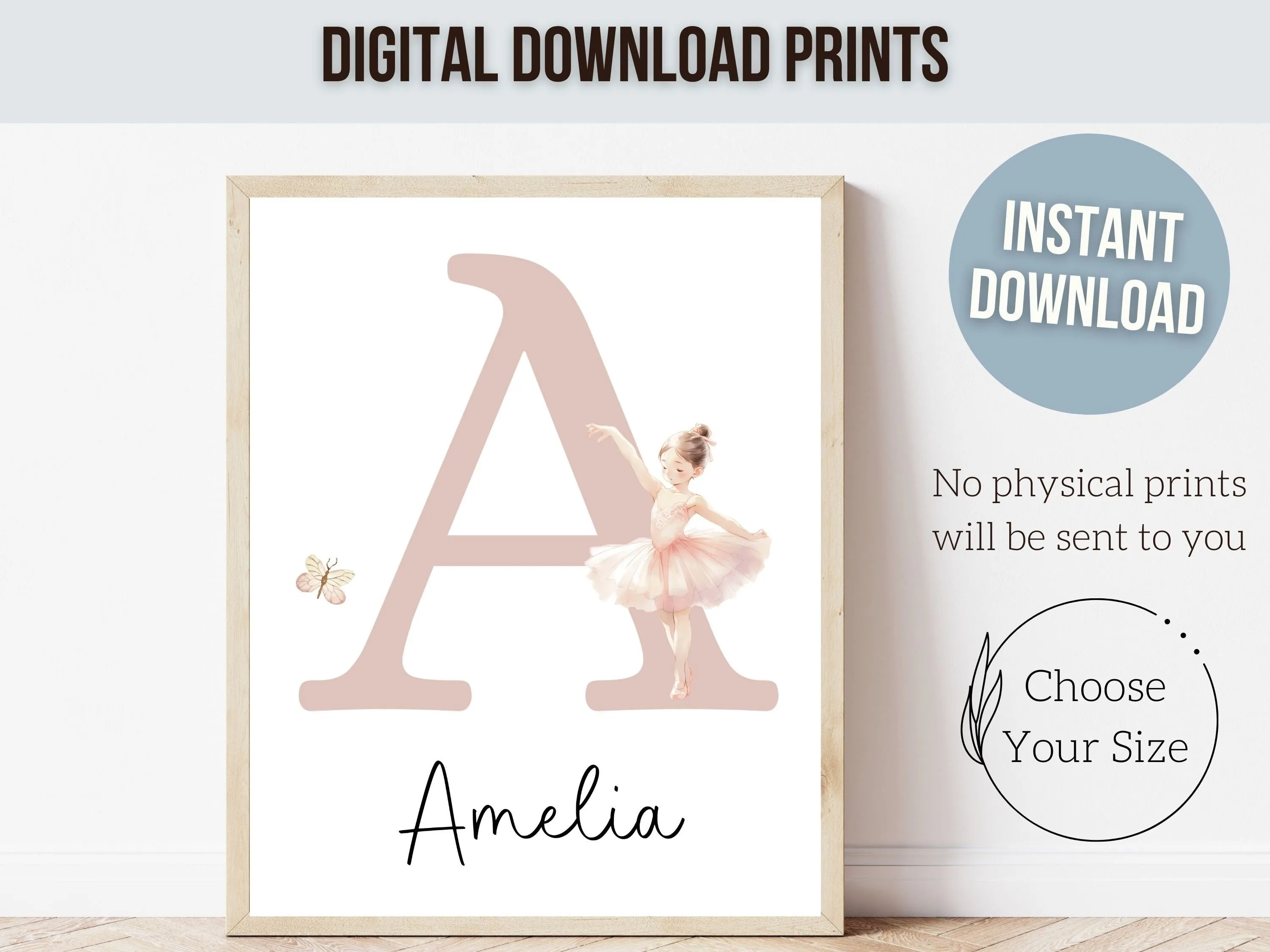 Ballet Nursery Prints - Personalised