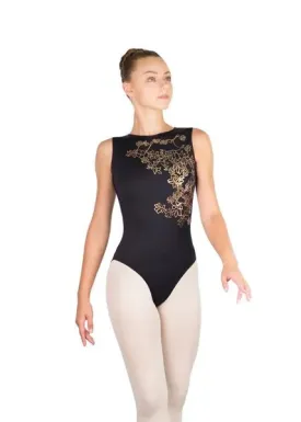 BALLET ROSA THEA BOAT NECK OPEN BACK LEOTARD