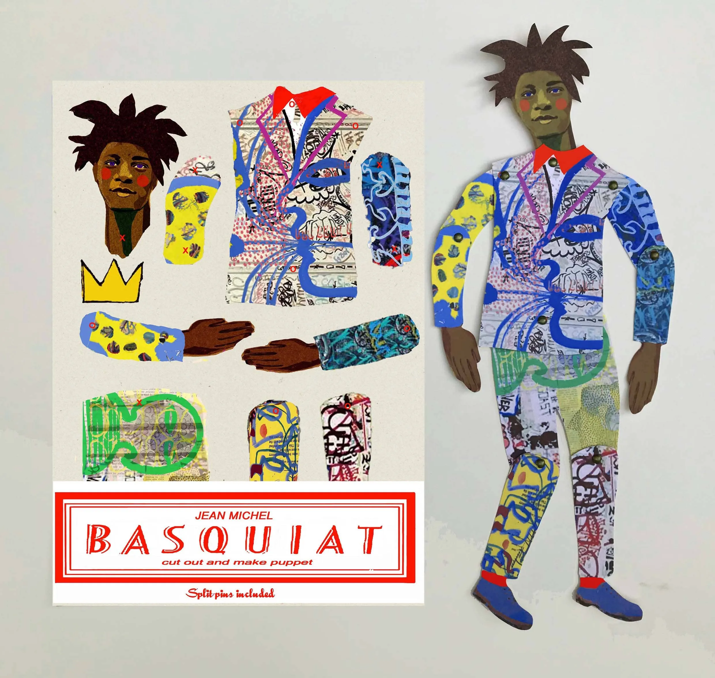 Basquiat Cut and Make Puppet