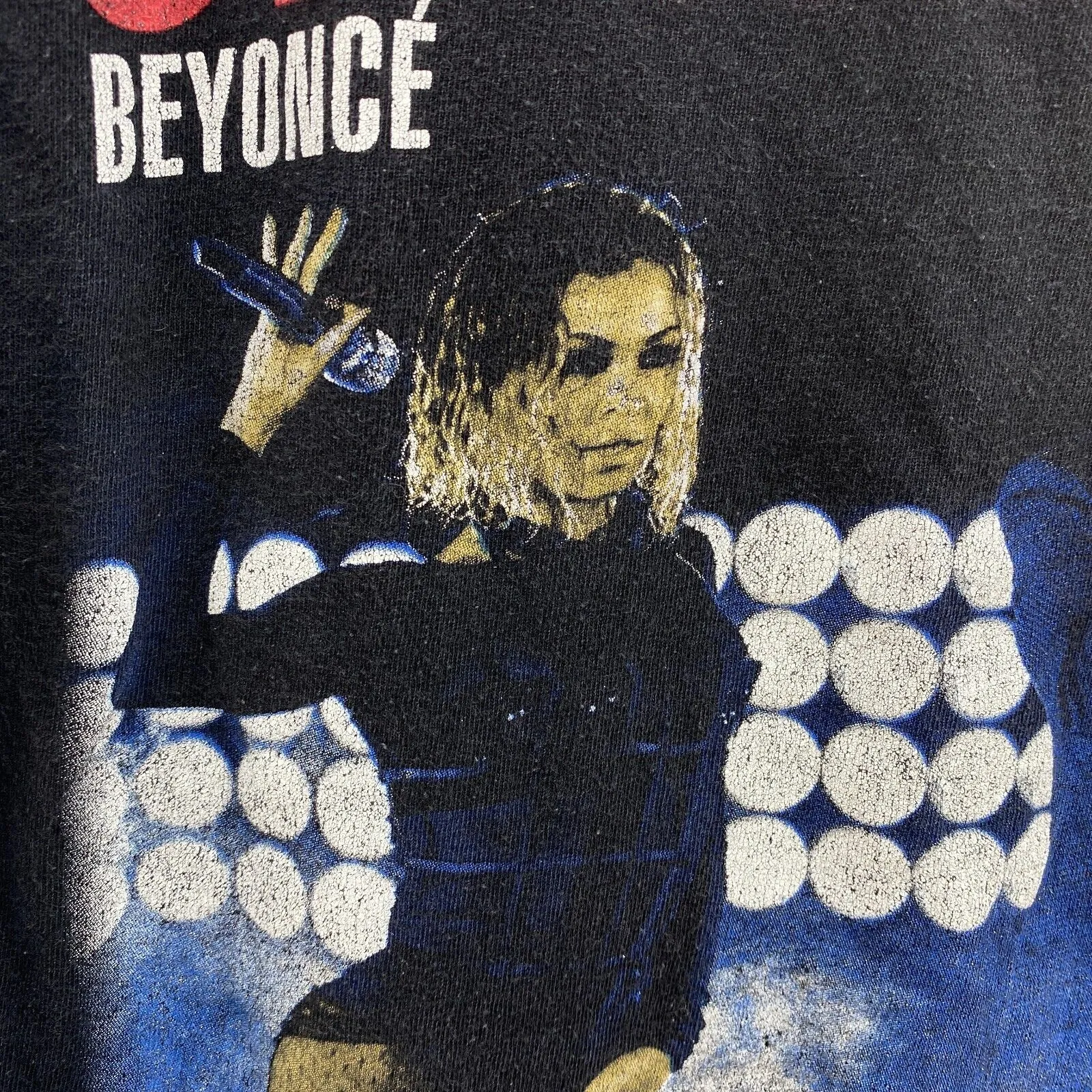 Beyonce On The Run Tour 2014 Jay Z Black Vintage T-shirt Size M Single Stitch