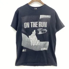 Beyonce On The Run Tour 2014 Jay Z Black Vintage T-shirt Size M Single Stitch