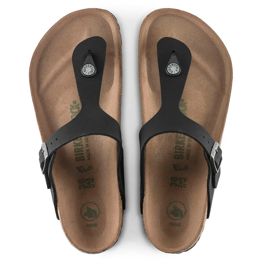 BIRKENSTOCK Gizeh Vegan (Birkibuc Black)