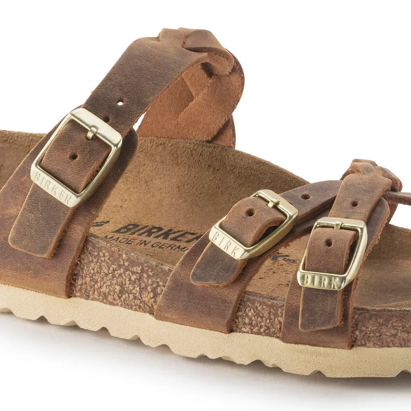 BIRKENSTOCK Women's Franca Oiled Leather (Cognac - Wide Fit)