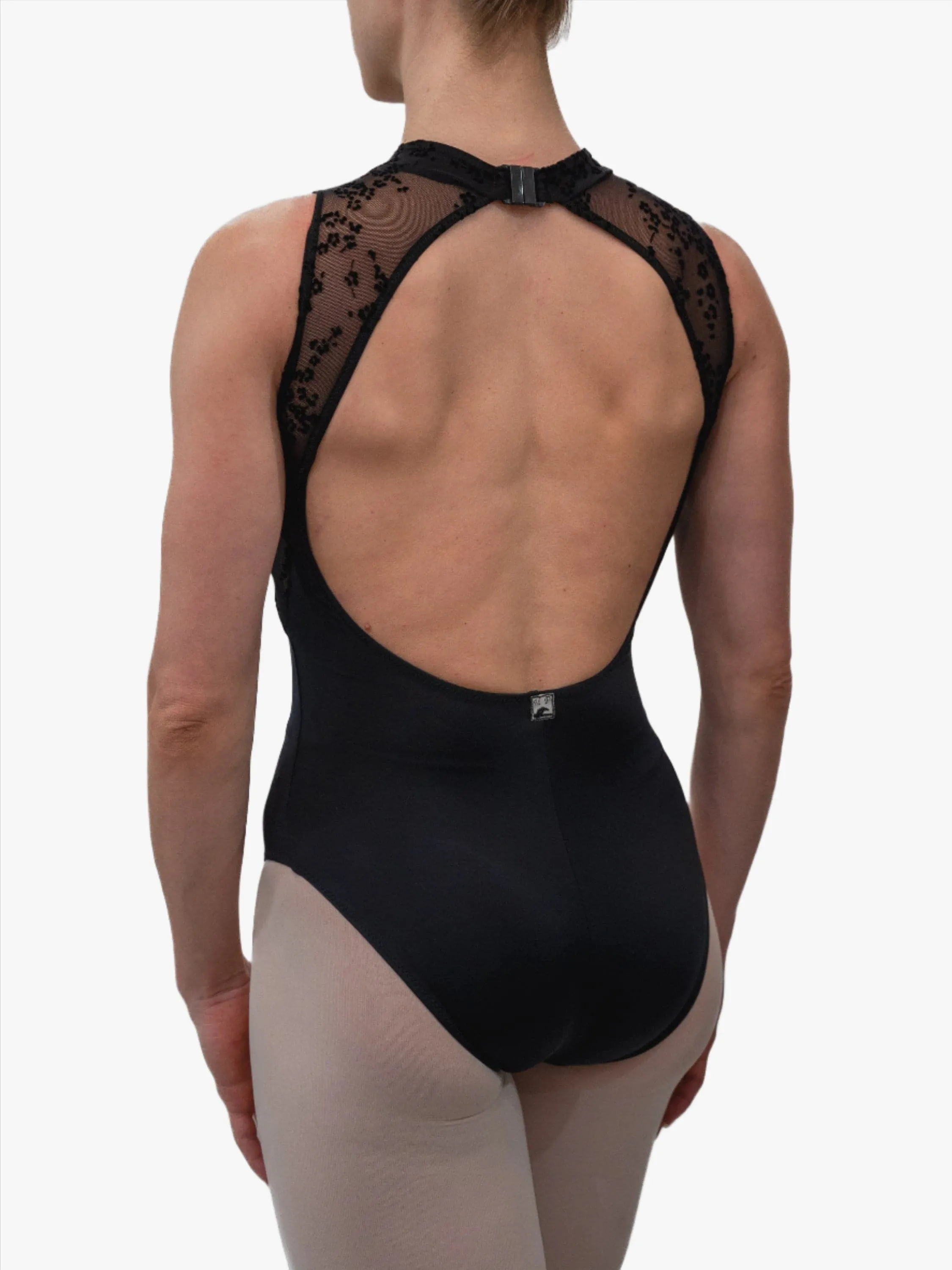 Black Dance High Neck Leotard MP779