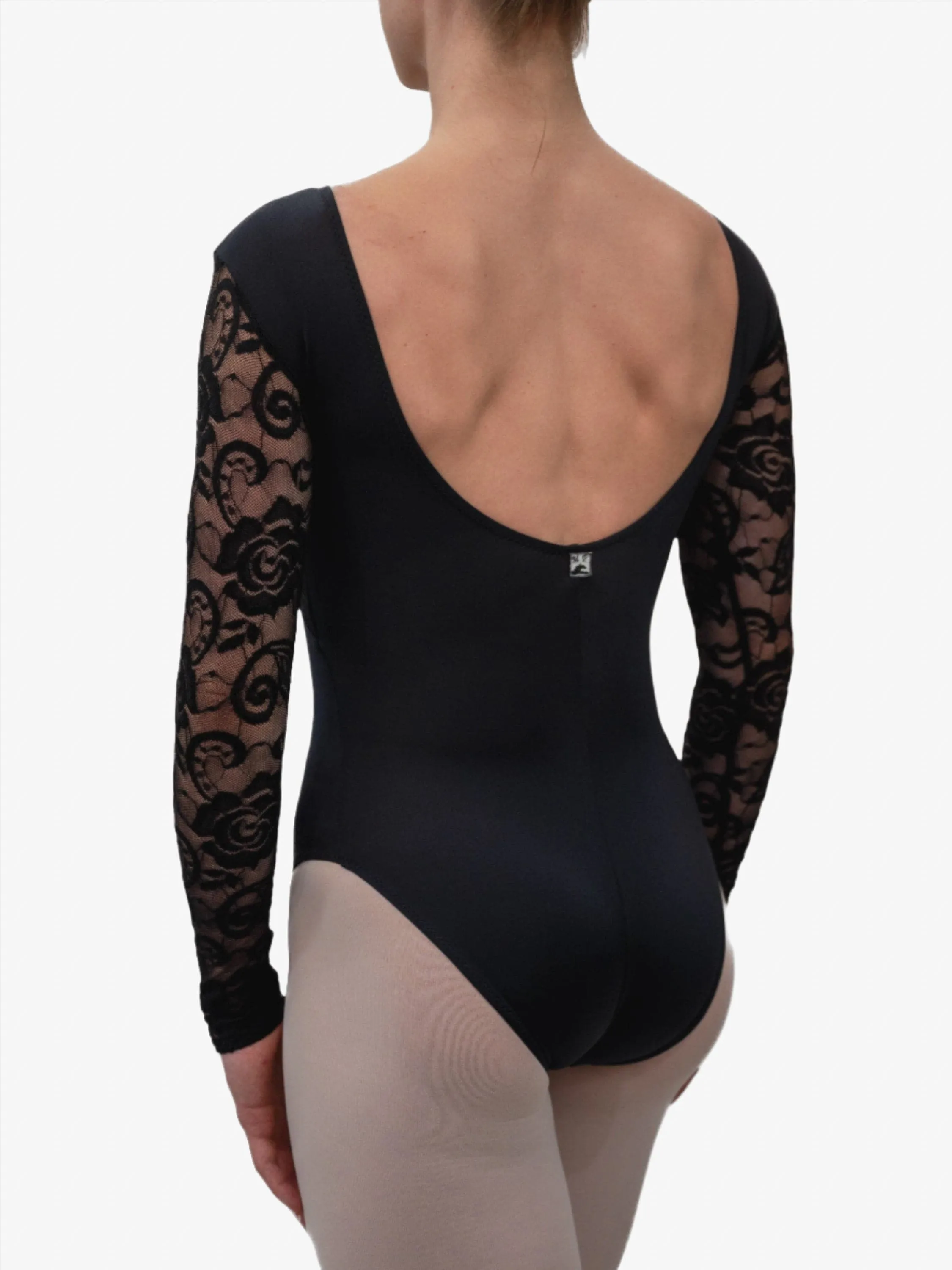 Black Dance Long Sleeve Leotard MP617