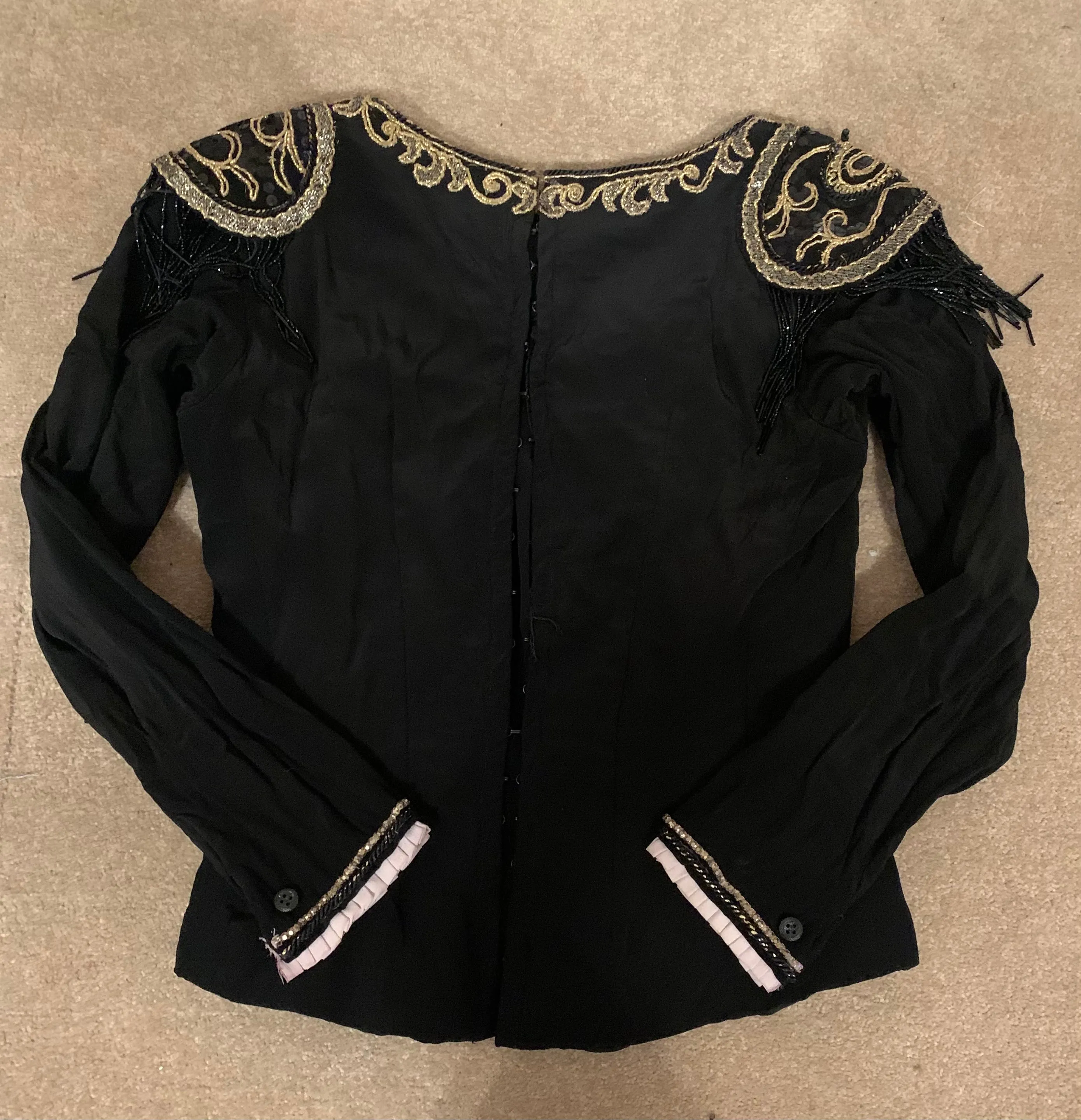 Black embellished tunic - Hire Only