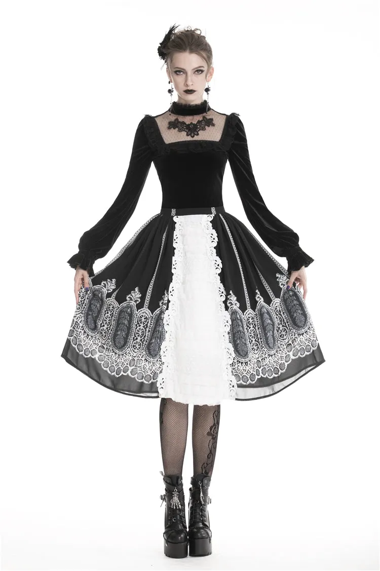 Black gothic lolita cute T-shirt  TW218