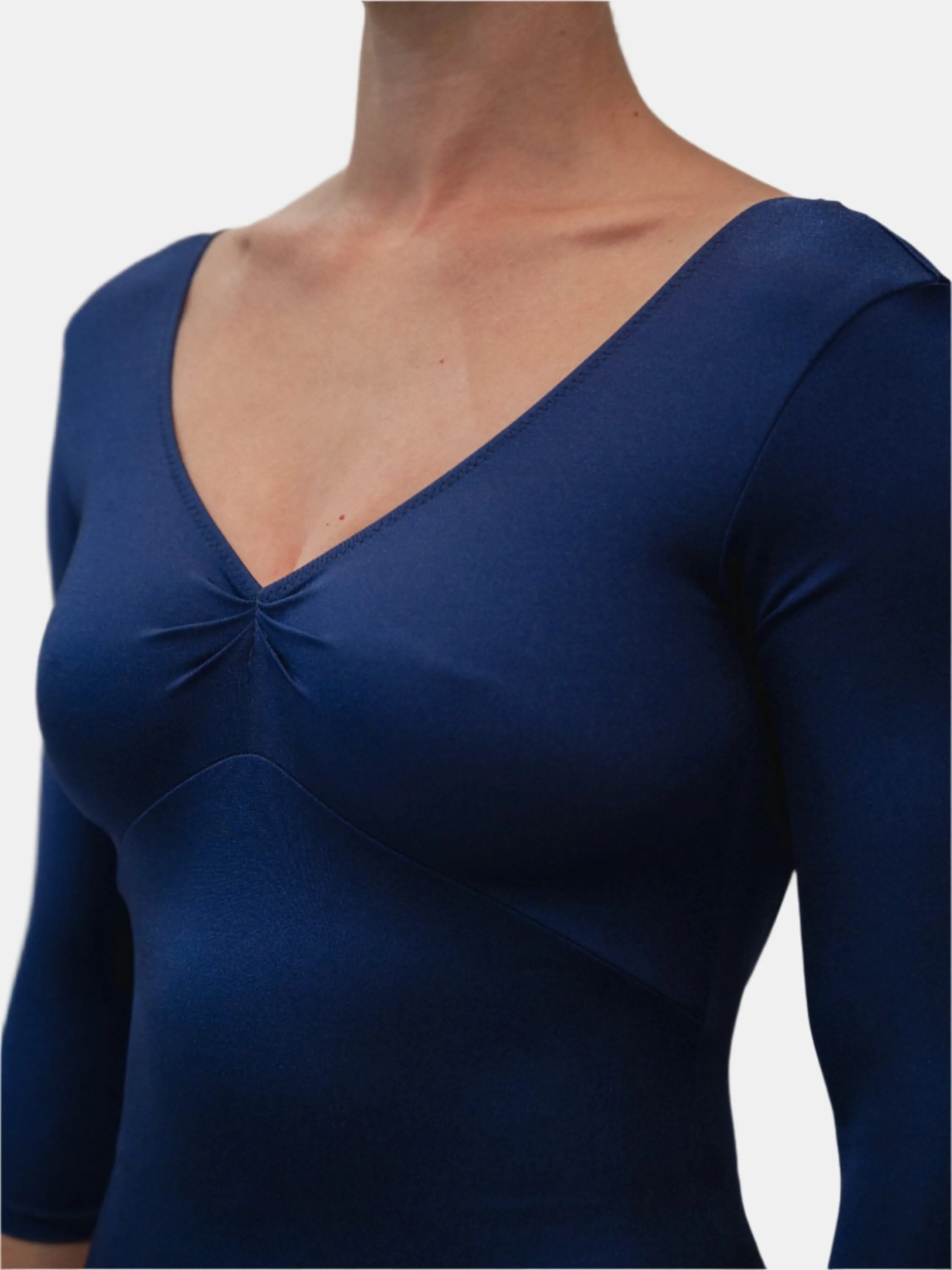 Blue Dance 3/4 Sleeve Leotard MP165