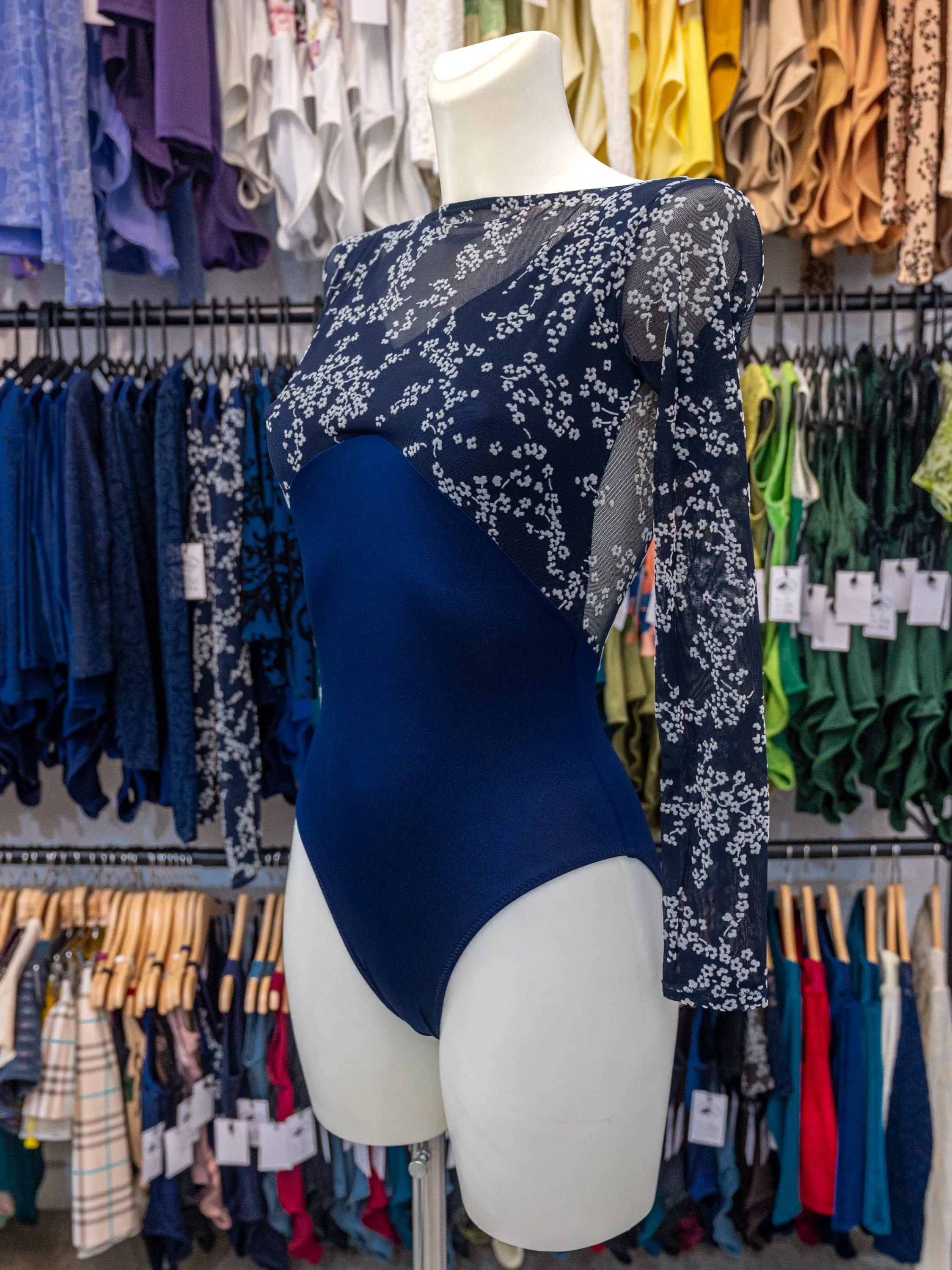 Blue Dance Long Sleeve Leotard MP635