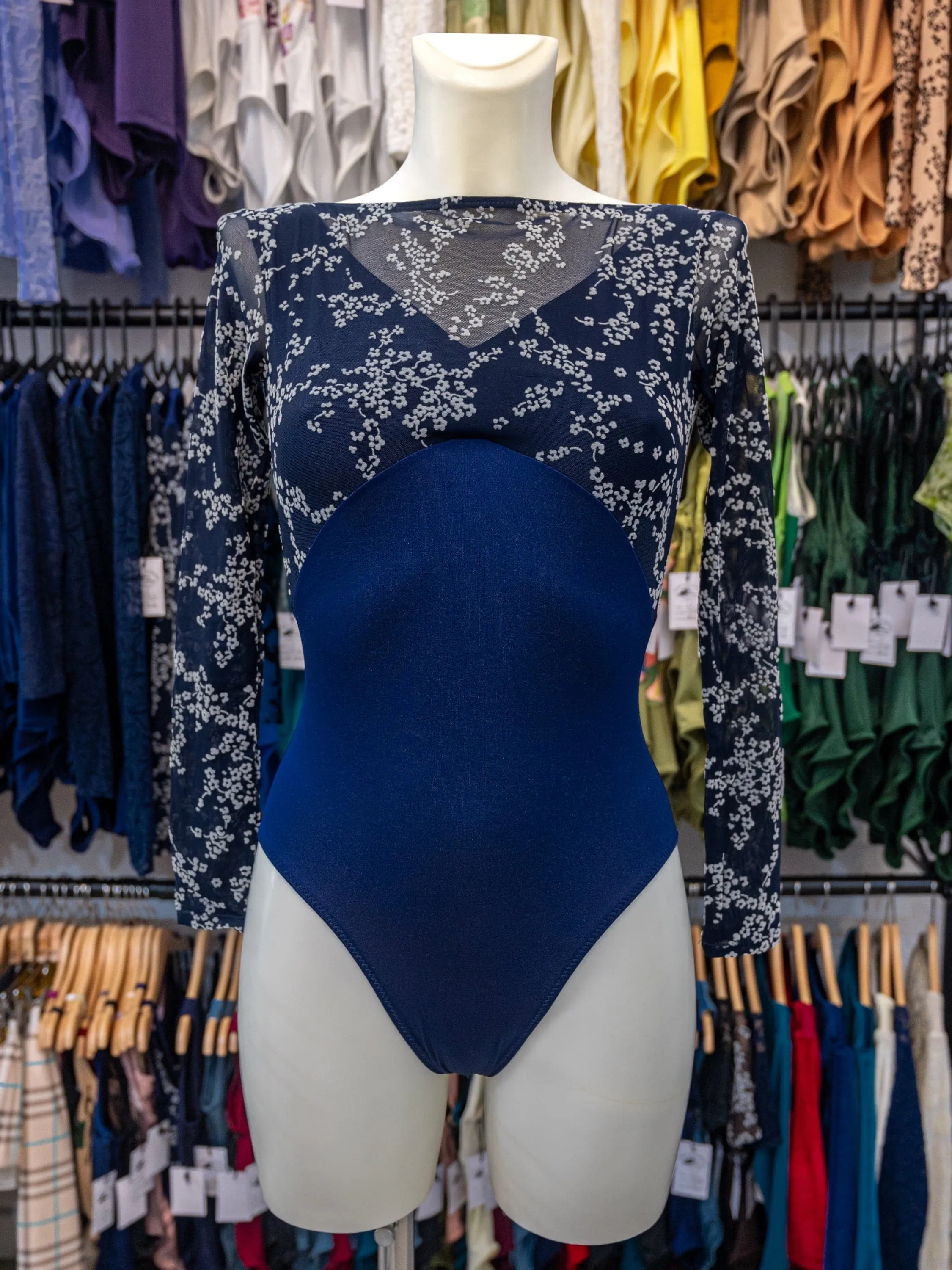 Blue Dance Long Sleeve Leotard MP635