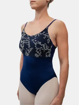 Blue Flock Dance Spaghetti Straps Leotard MP640