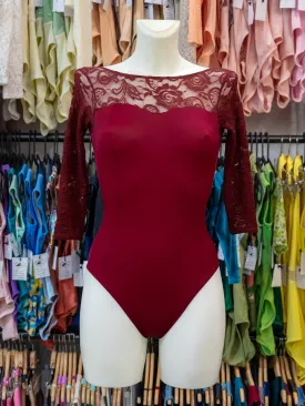 Bordeaux Dance 3/4 Sleeve Leotard MP769