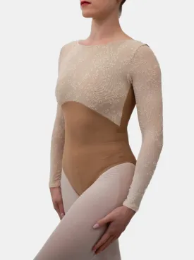 Brown Dance Long Sleeve Leotard MP777