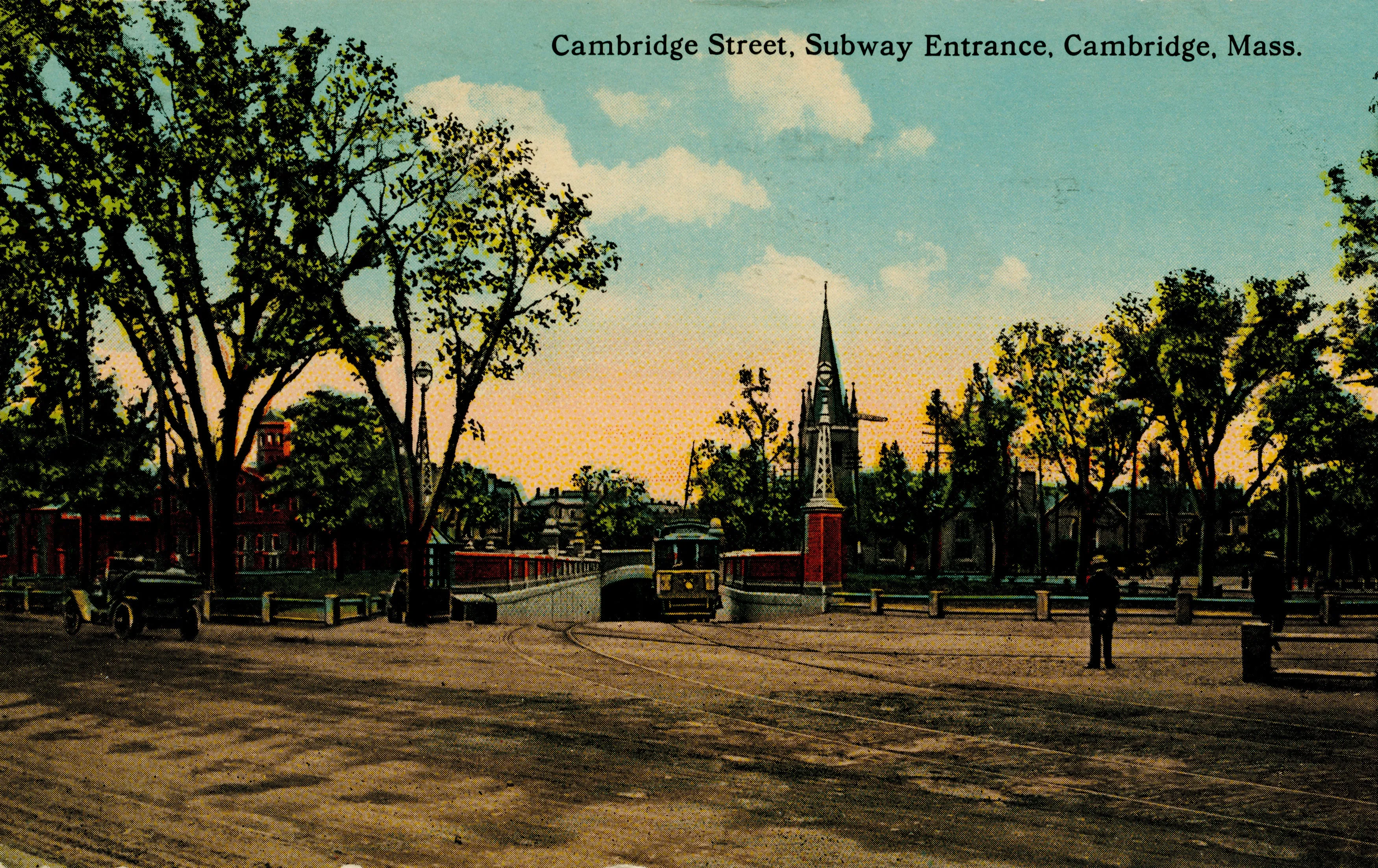 Cambridge Street Streetcar Subway Entrance