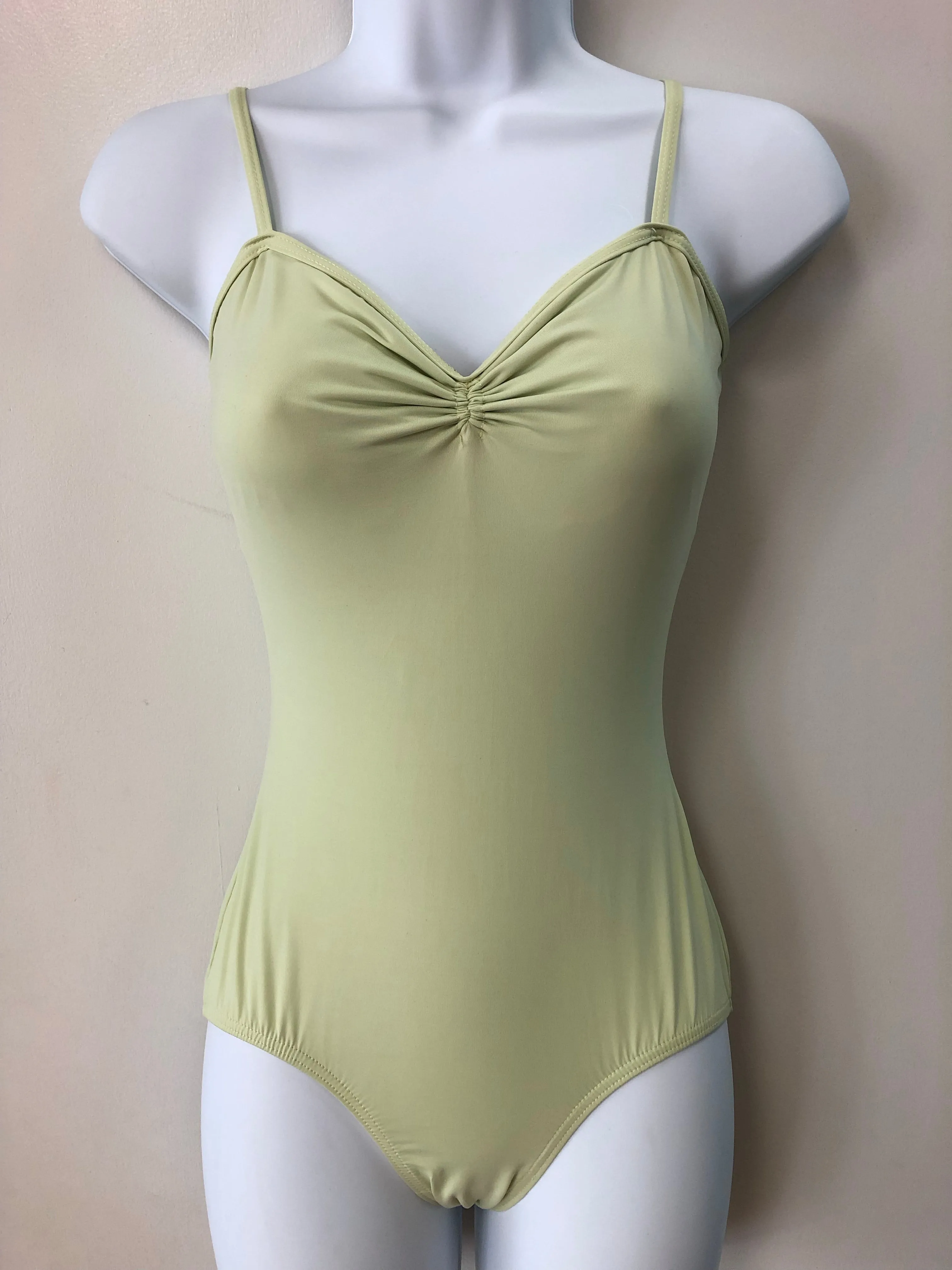 Camisole Sweetheart Neck Leotard Adult Small - Celery Green P335