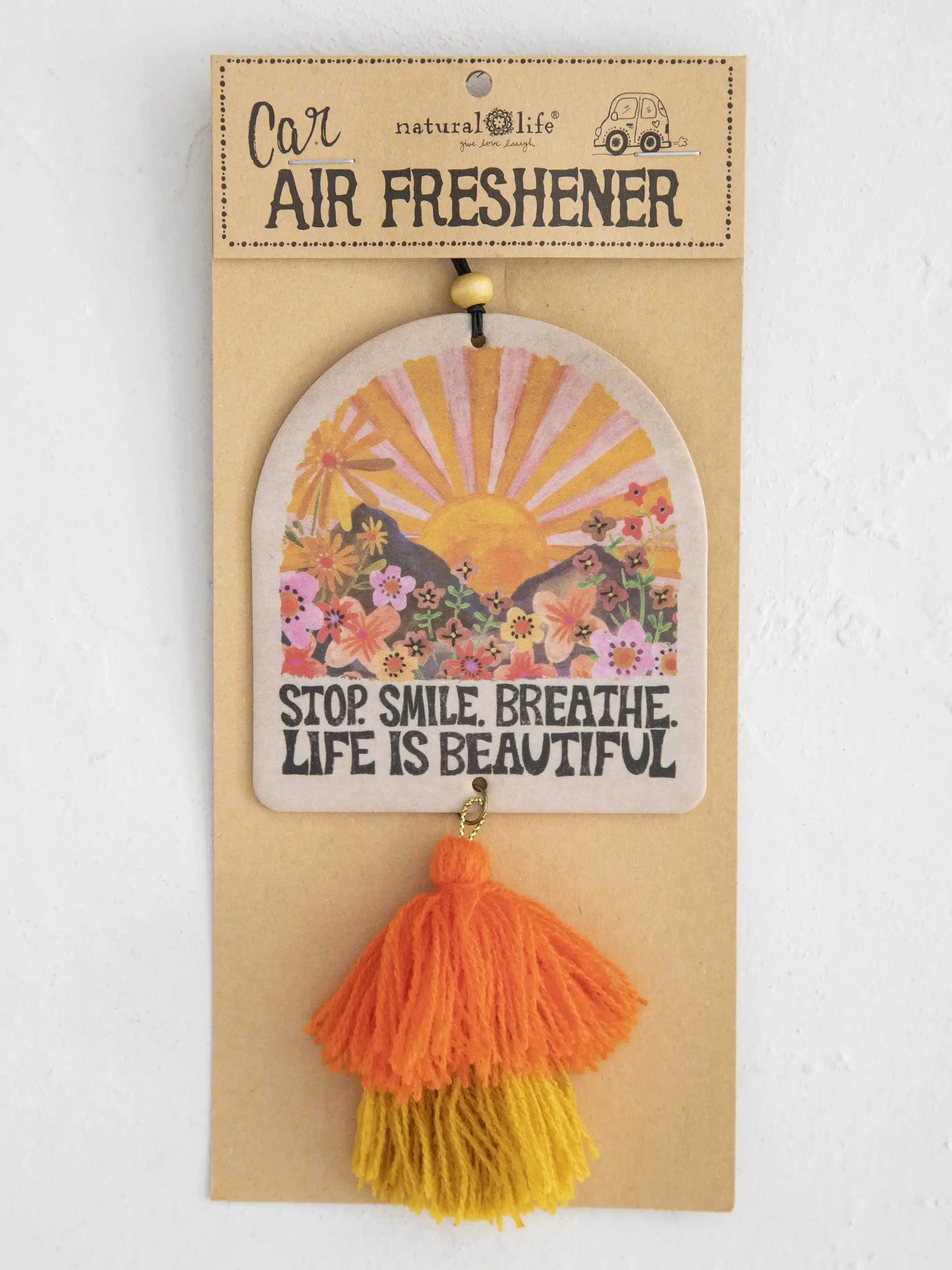 Car Air Freshener - Stop Smile Breathe