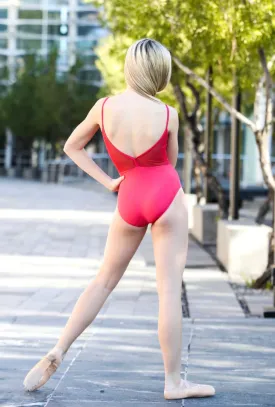 CHIC120 The Valencia Leotard - Scarlet (FINAL SALE)