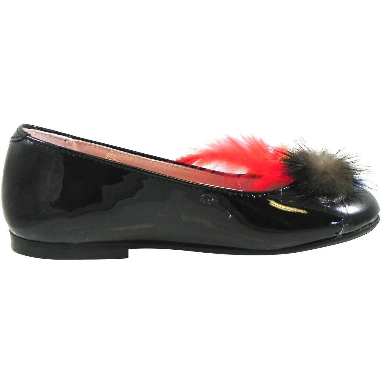 Chupetin 9328 Ballet Flat Shoe Black/Red