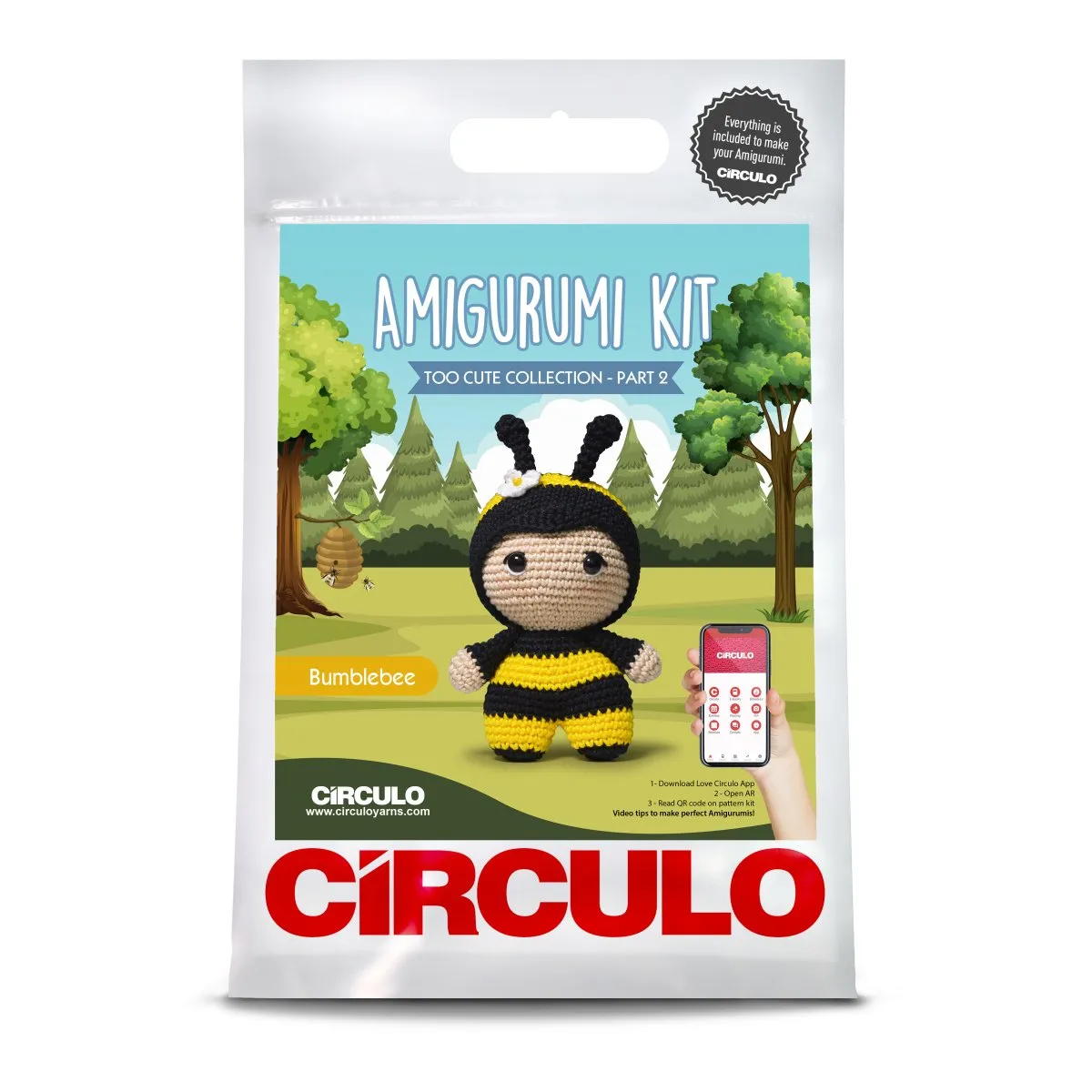 Circulo Amigurumi Too Cute 2 Collection Kit, Bee 01 430099-01