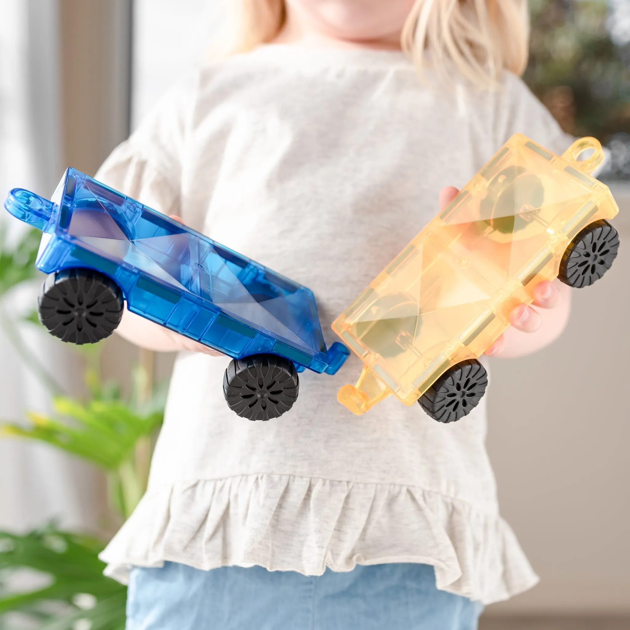 Connetix Tiles - 2 Piece Car Pack - Rainbow